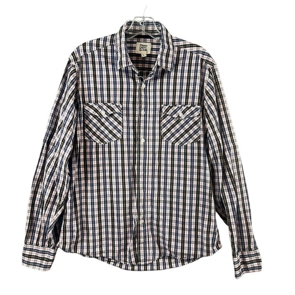 Paper Denim & Cloth Men's Plaid Button Down Shirt Long Sleeve Size Large - Picture 1 of 8
